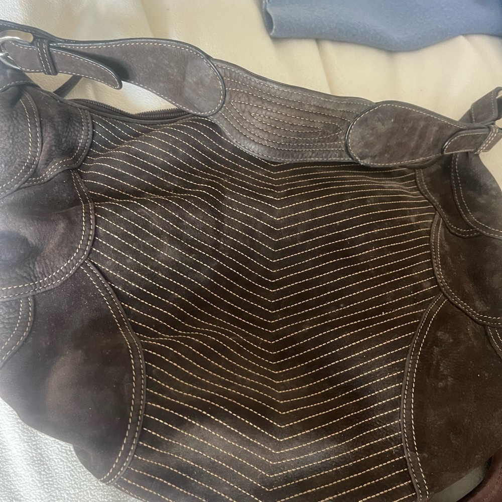 Tosca Blu made in Italy Brown Leather Shoulder Bag